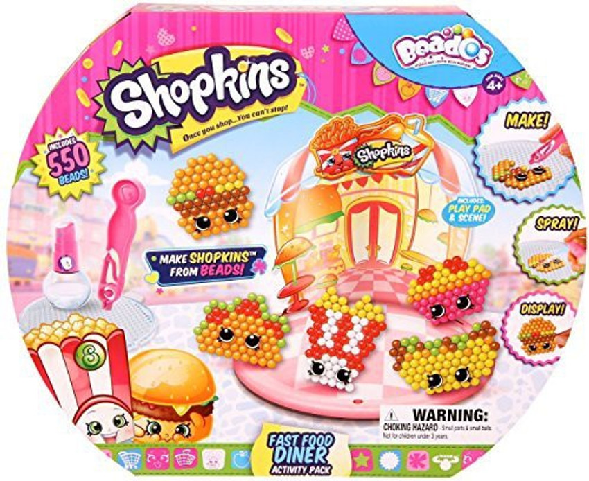 Beados Shopkins Fast Food Diner Activity Pack Shopkins Fast Food