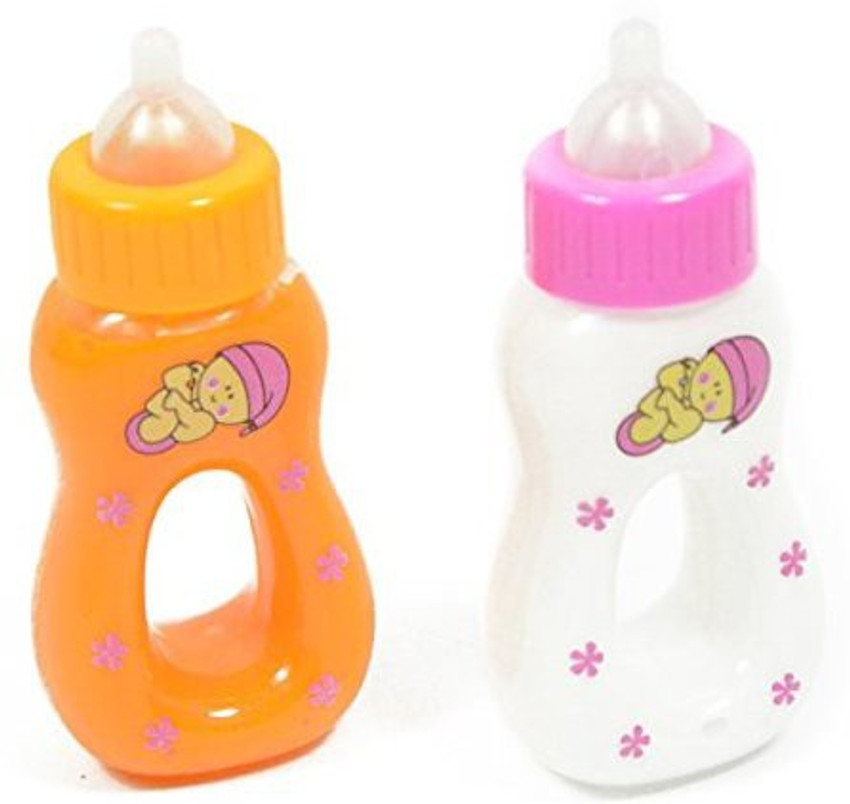 Baby doll milk shop and juice bottles