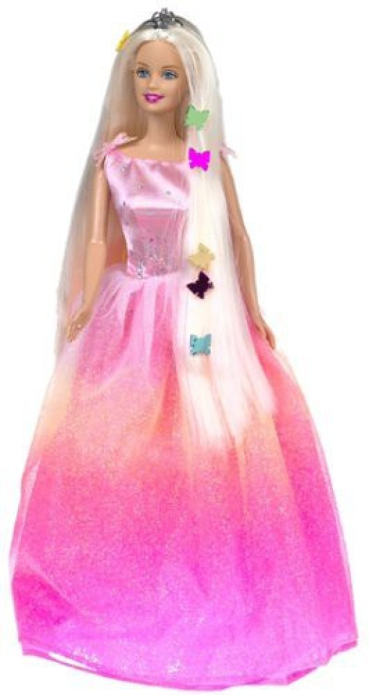 Barbie with rainbow store dress