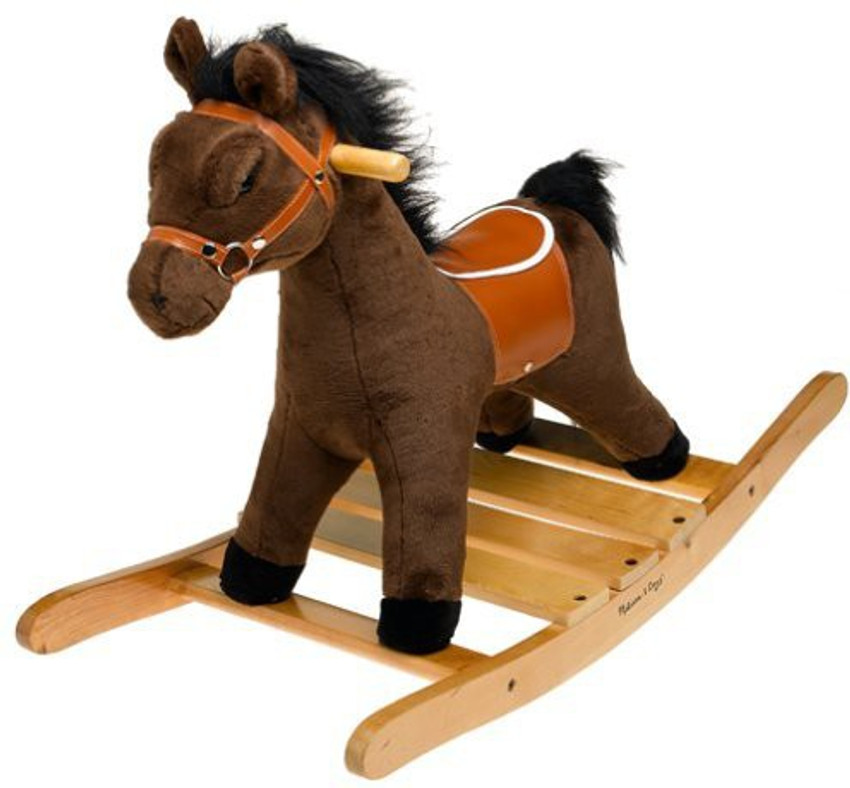 Melissa and doug on sale plush rocking horse