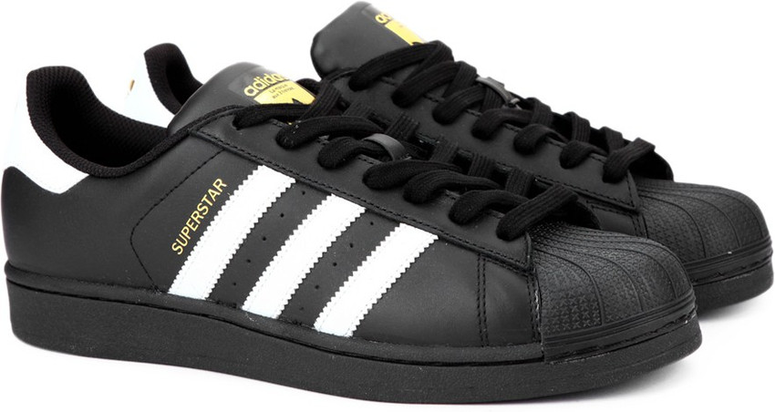 Addidas Black & White Adidas Superstar Shoes, Size: 6 - 11