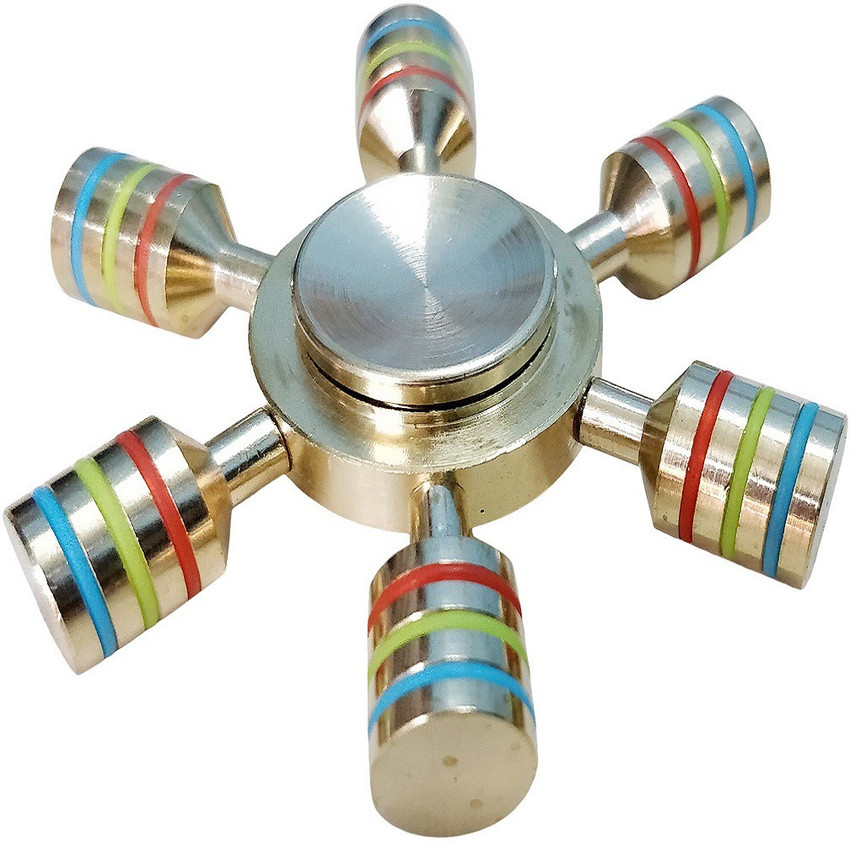 Brass fidget spinners top