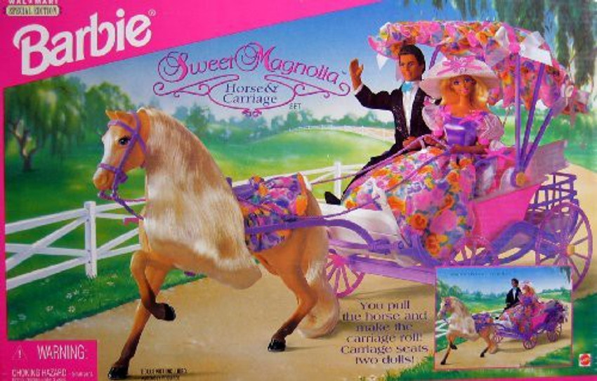 BARBIE Sweet Magnolia HORSE CARRIAGE Set Sweet Magnolia HORSE