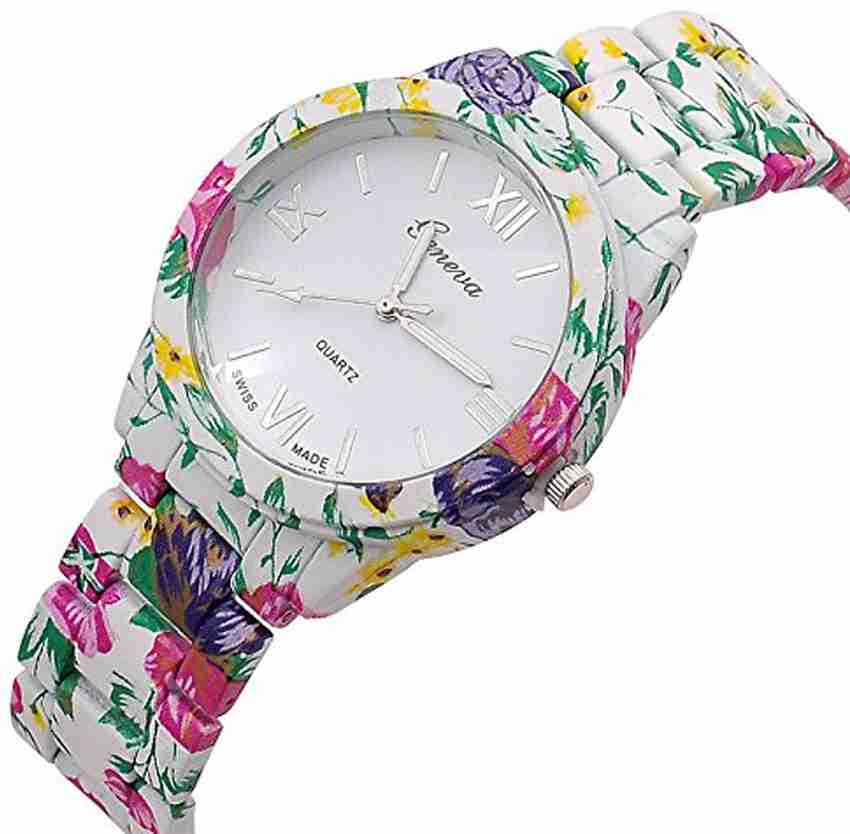 Geneva Floral print Analog Watch For Women Buy Geneva Floral