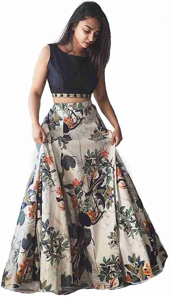 Apnisha Printed Semi Stitched Lehenga Choli Buy Apnisha Printed