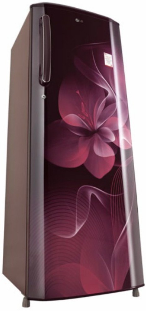 LG 270 L 3 Star Inverter Direct-Cool Single Door Refrigerator (GL-B281BSCX,  Scarlet Charm, Moist 'N' Fresh, 2022 Model) : : Home & Kitchen