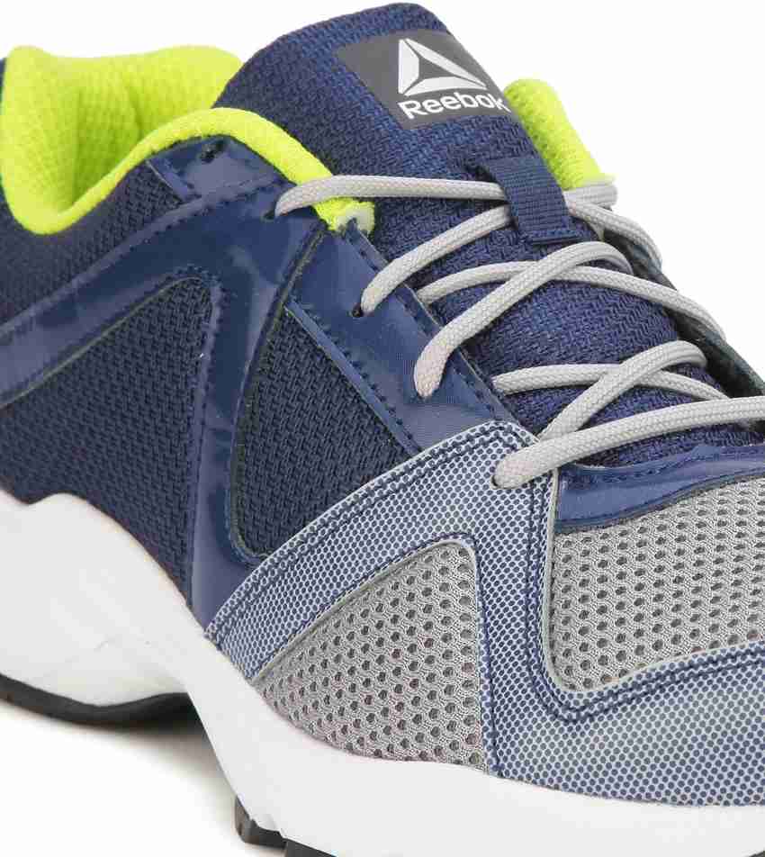Reebok thunder run running shoes (blue grey) Outlet