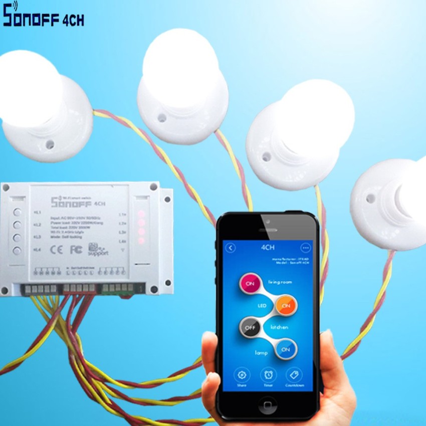 Sonoff Basic R2 Smart Home Wifi Switch Wireless Remote Control Light