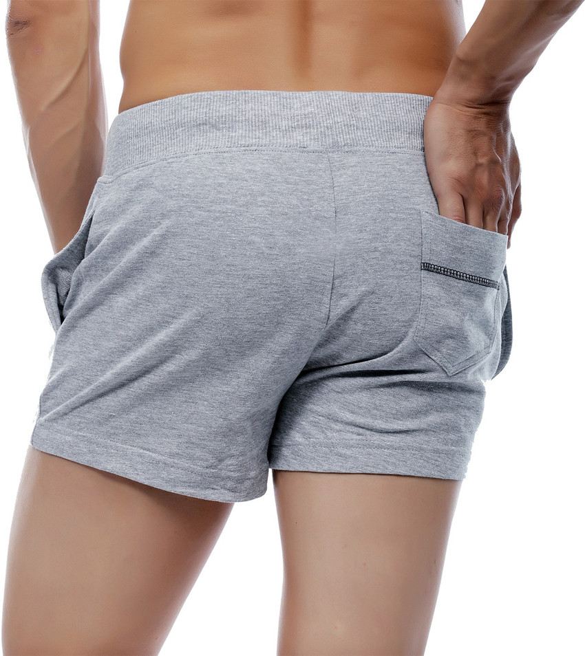 RODID Solid Men Grey Night Shorts Buy Grey Melange RODID Solid