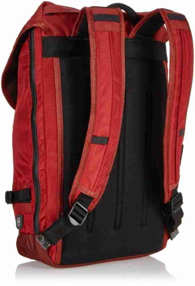 Victorinox Flapover Drawstring 19 L Laptop Backpack Red Price in India Flipkart