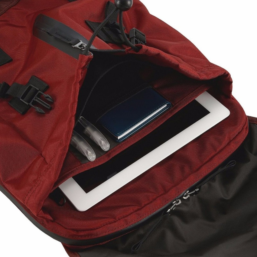 Flapover drawstring laptop on sale backpack