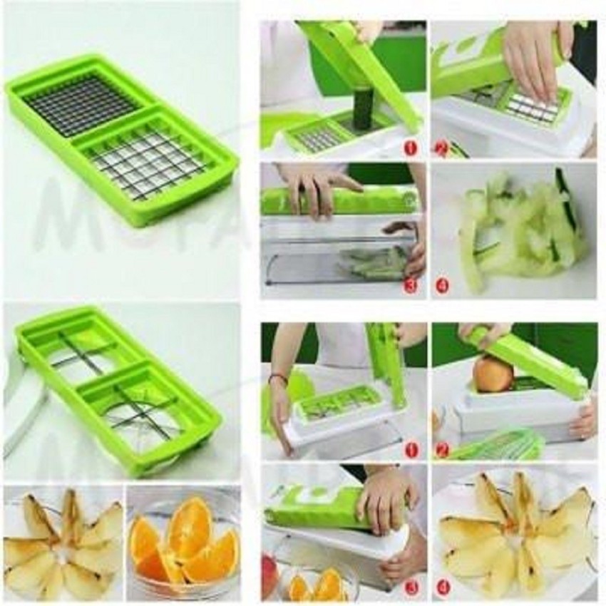 Genius Nicer Dicer Smart | 13 Pieces | Food-Chopper | Multi-Cutter | Slicer  | Slicing | Grating | Dicing | Fruit + Vegetable Mandolin | NEW