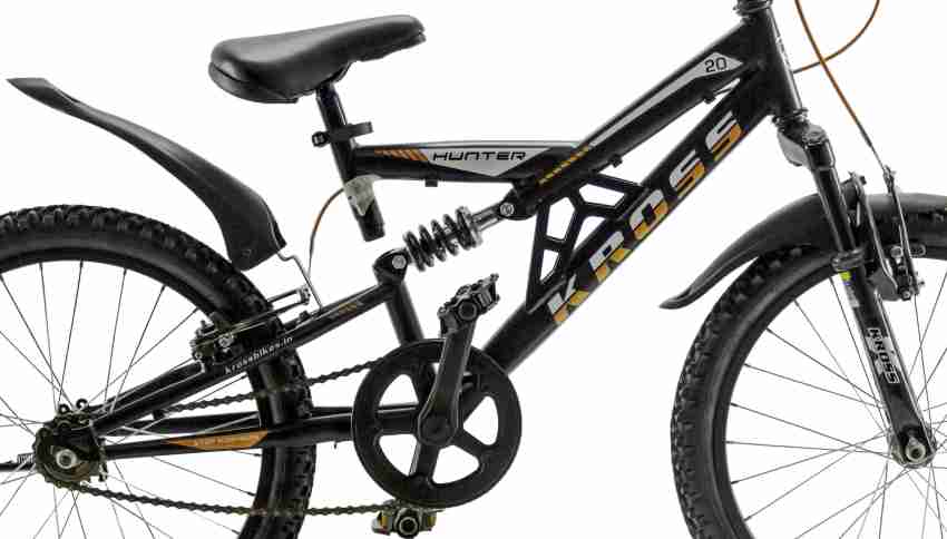 Kross Hunter 20 Inches Sngle Speed Dual Suspension Kids Bike Black 20 T Recreation Cycle Price in India Buy Kross Hunter 20 Inches Sngle Speed Dual Suspension Kids Bike Black 20