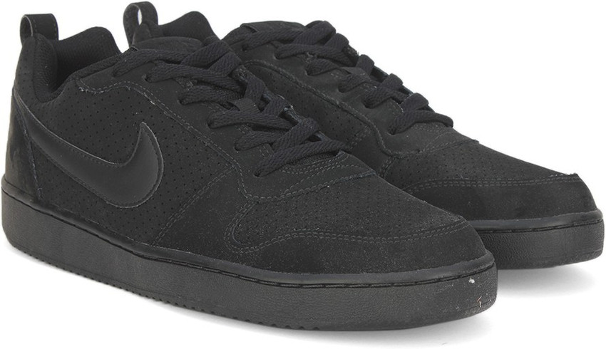 Nike court borough low black mens hot sale