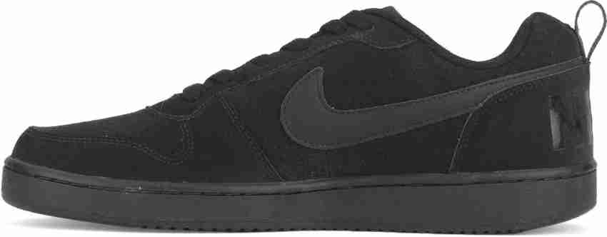 Nike men's court borough low black casual shoes outlet