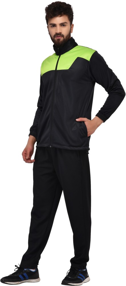 Pro Gym Solid Men Black Track Pants