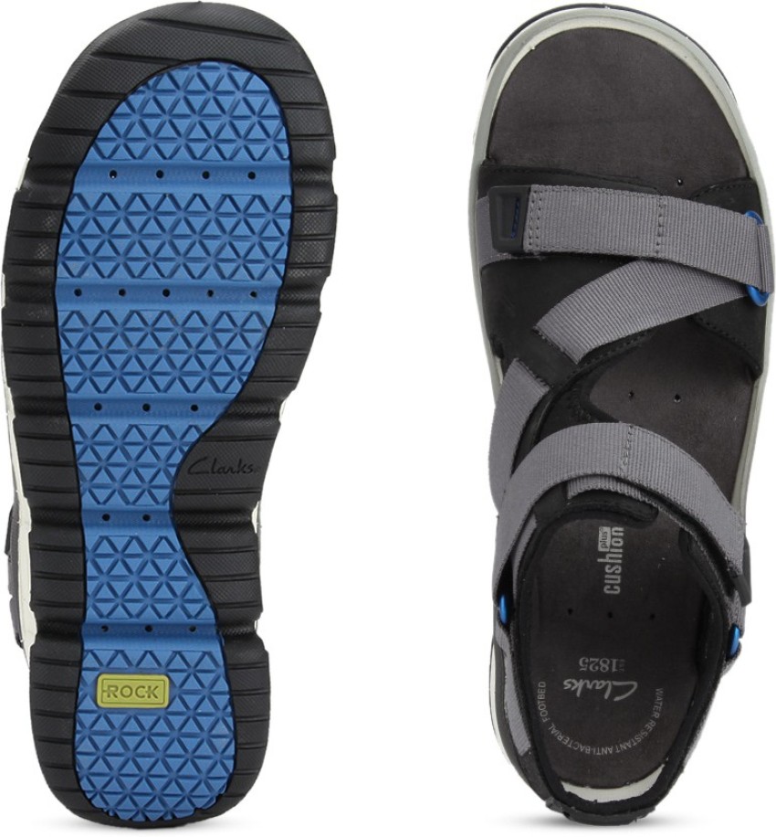 CLARKS Explore Active Black Combi Men Black Grey Sandals Buy