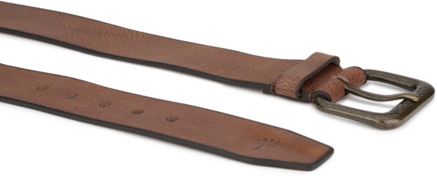 NEWPORT Men Brown Genuine Leather Belt Brown - Price in India