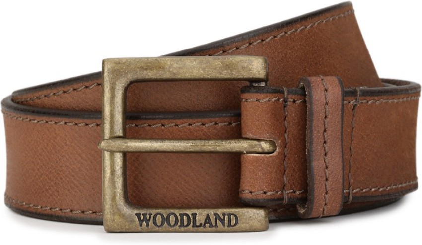 Woodland Tan Casual Leather Belt for Men