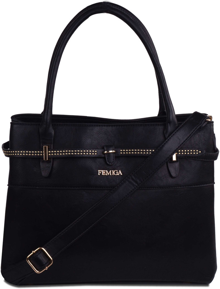 Buy Femiga Women Black Shoulder Bag Black Online Best Price in India Flipkart