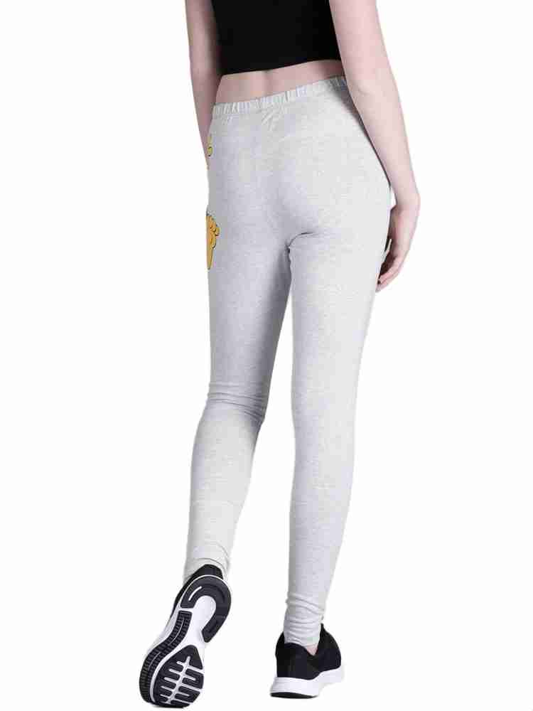 Buy Kook N Keech Garfield Grey Melange & Black Printed Leggings - Leggings  for Women 9769219
