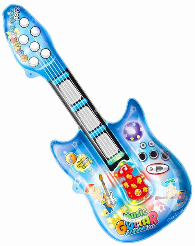 TALKING GANESHA Inflatable Guitar with Music Lights toy for kids