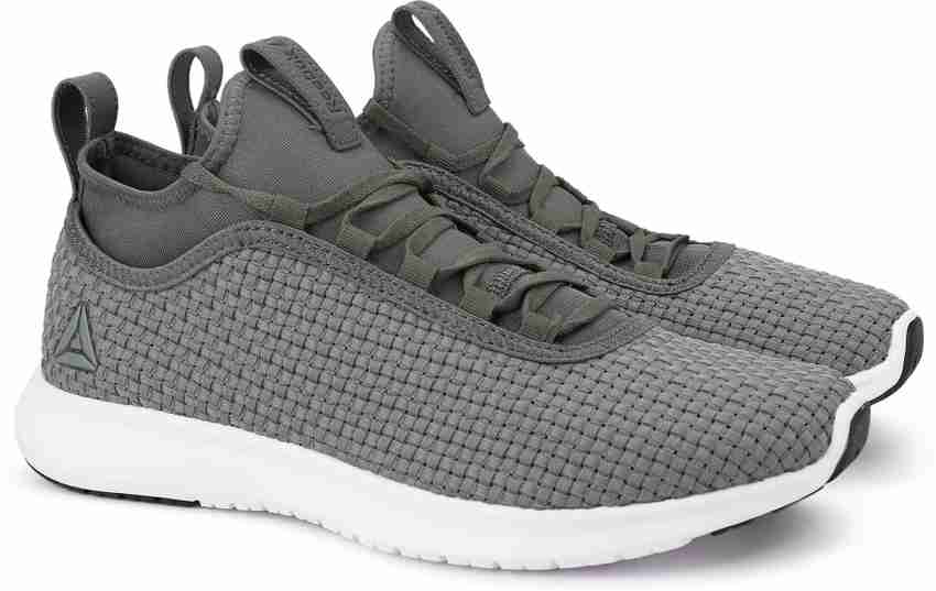 REEBOK PLUS RUNNER WOVEN Running Shoes For Men Buy IRONTSTONE CHALK BLK Color REEBOK PLUS RUNNER WOVEN Running Shoes For Men Online at Best Price Shop Online for Footwears in India Flipkart