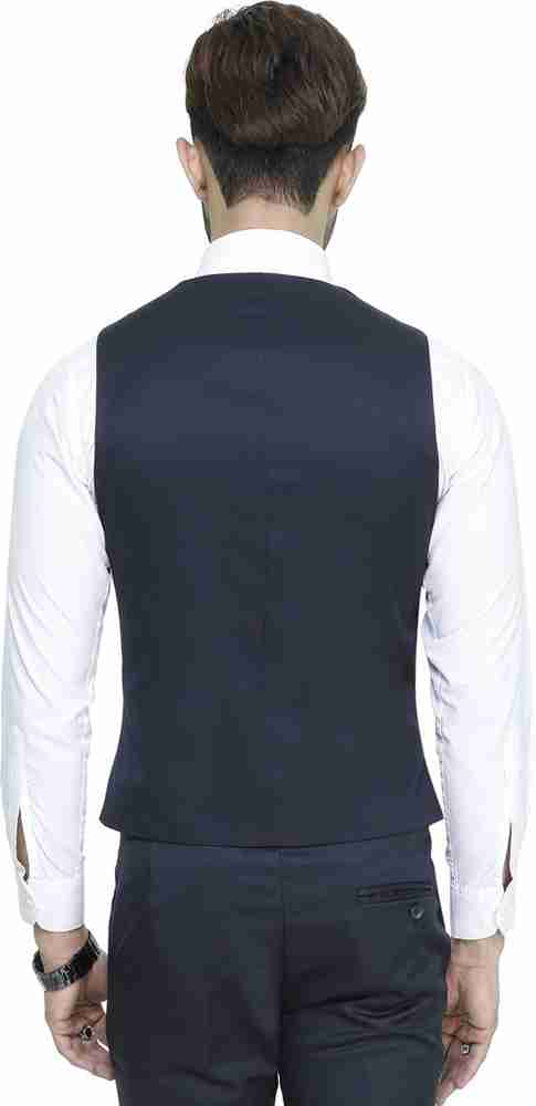 Manq solid men's waistcoat hotsell