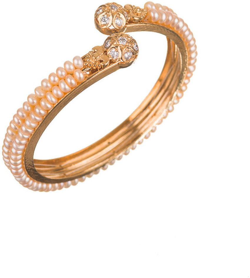 CHANDRANI PEARLS Brass Pearl Brass Bangle Price in India Buy