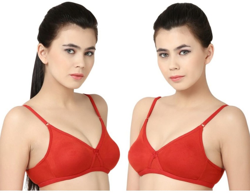 SHEWEARS by Pack of 2, Hosi-cotton Solid Shayna Women Full Coverage Non  Padded Bra - Buy SHEWEARS by Pack of 2, Hosi-cotton Solid Shayna Women Full  Coverage Non Padded Bra Online at