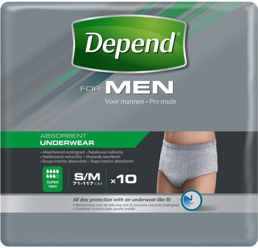 Depend Pull Up Adult Diapers for Men Adult Diapers - M - Buy 10