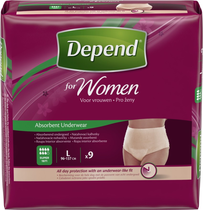 Depend Pull Up Adult Diapers for Women Adult Diapers - L - Buy 9 Depend  Soft and Breathable Material Adult Diapers for babies weighing < 90 Kg