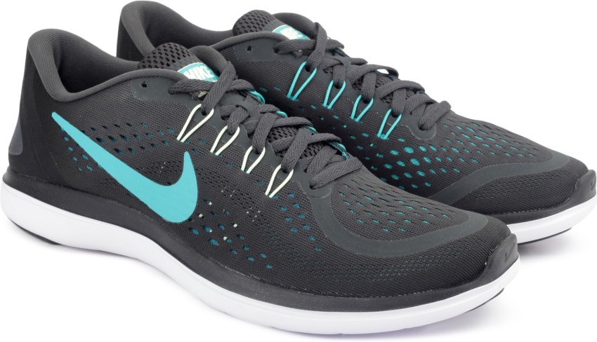 NIKE FLEX 2017 RN Running Shoes For Men Buy ANTHRACITE CLEAR JADE BLACK BLUSTERY Color NIKE FLEX 2017 RN Running Shoes For Men Online at Best Price Shop Online for Footwears in India