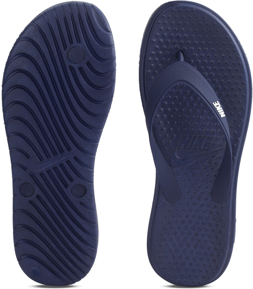 NIKE Men SOLAY THONG Flip Flops Buy BINARY BLUE WHITE Color NIKE