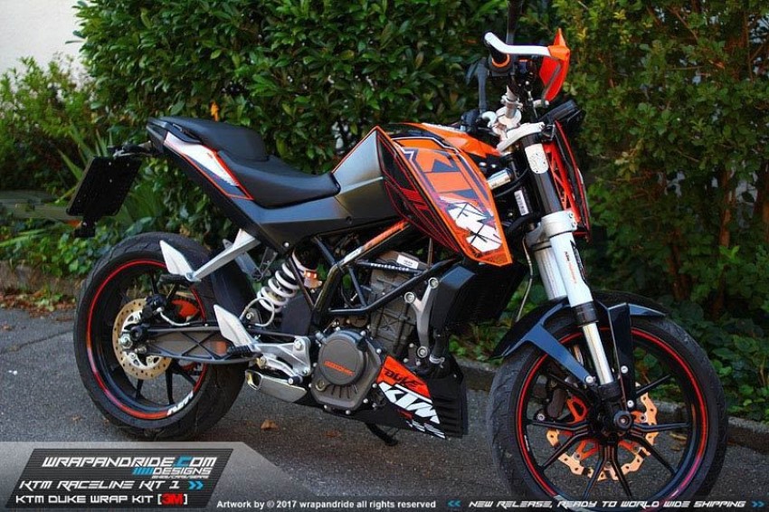 Ktm duke 390 online wrap