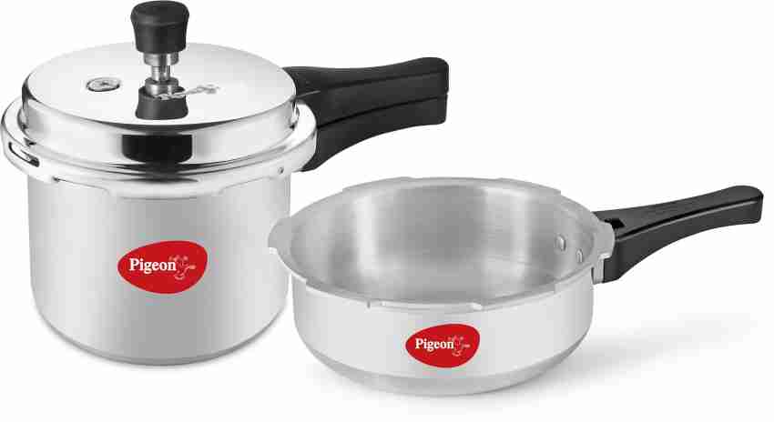 Pigeon Mini Combi 3 L 2 L Induction Bottom Pressure Cooker