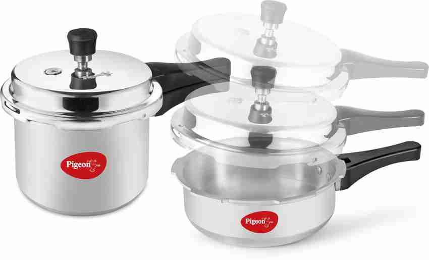 Pigeon Mini Combi 3 L 2 L Induction Bottom Pressure Cooker