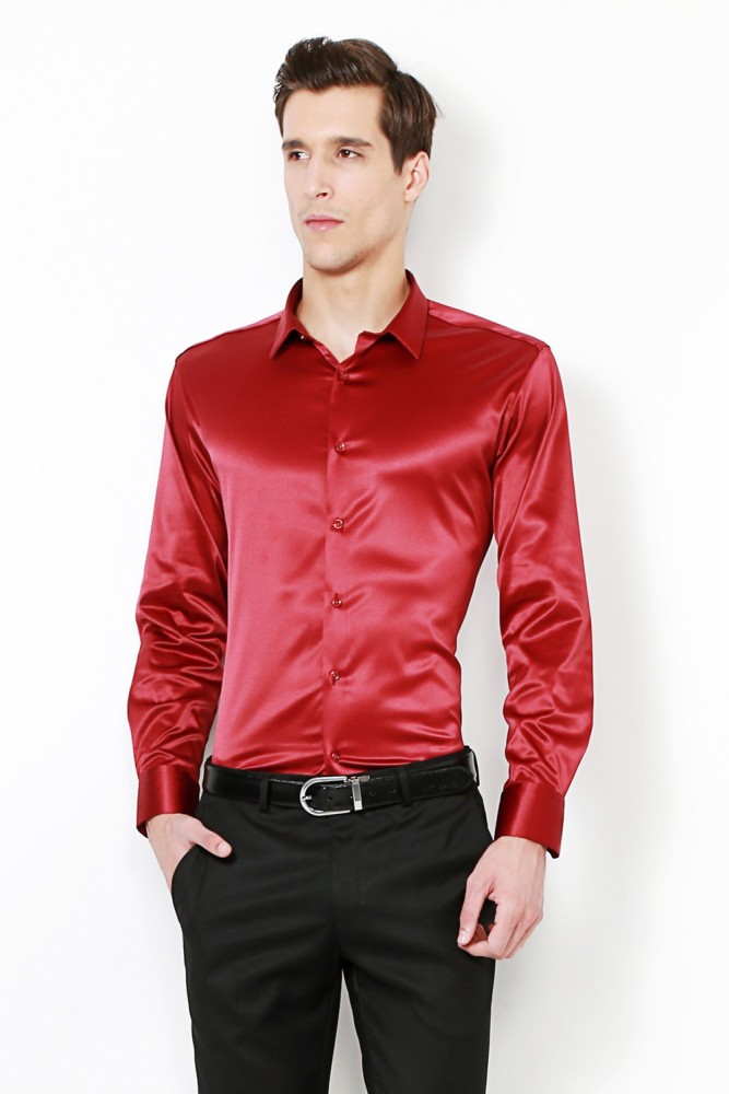 van heusen red shirt