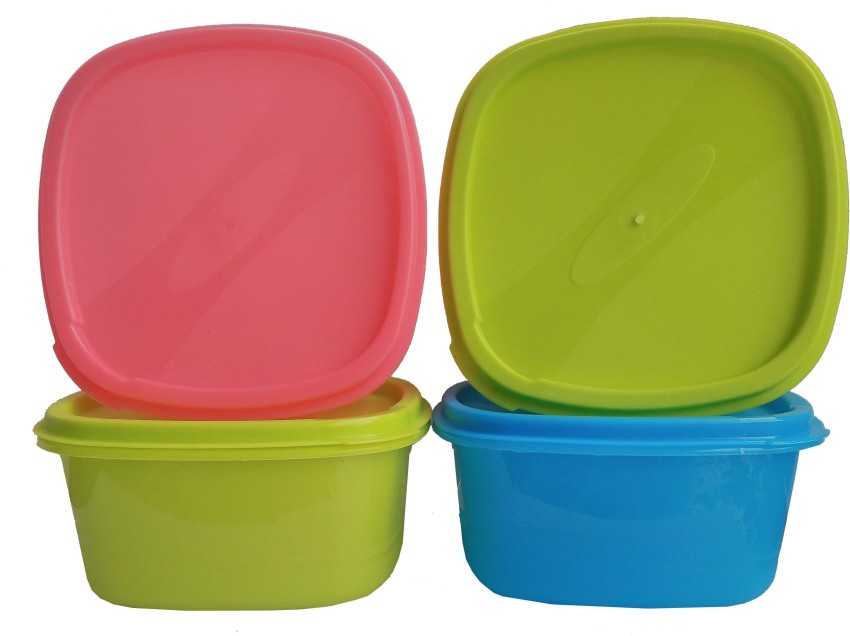 Tupperware Plastic Storage Star Bowl - 500 ml, 4 Pieces, Multicolor