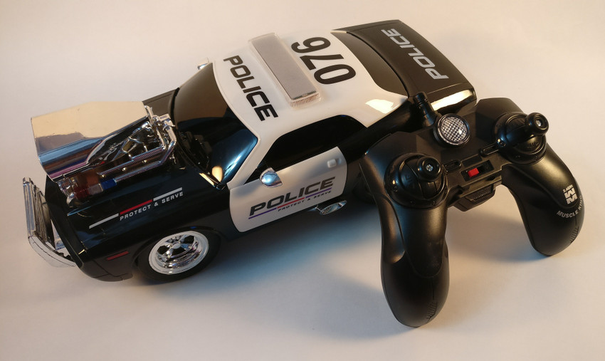 Kidirace rc remote control cheap police car