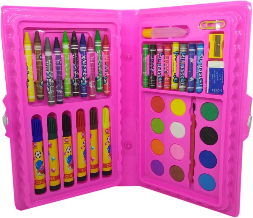 46 Pieces Art Set Colour Kit with Color PencilCrayons Water Color Sketch  Pens  YouTube
