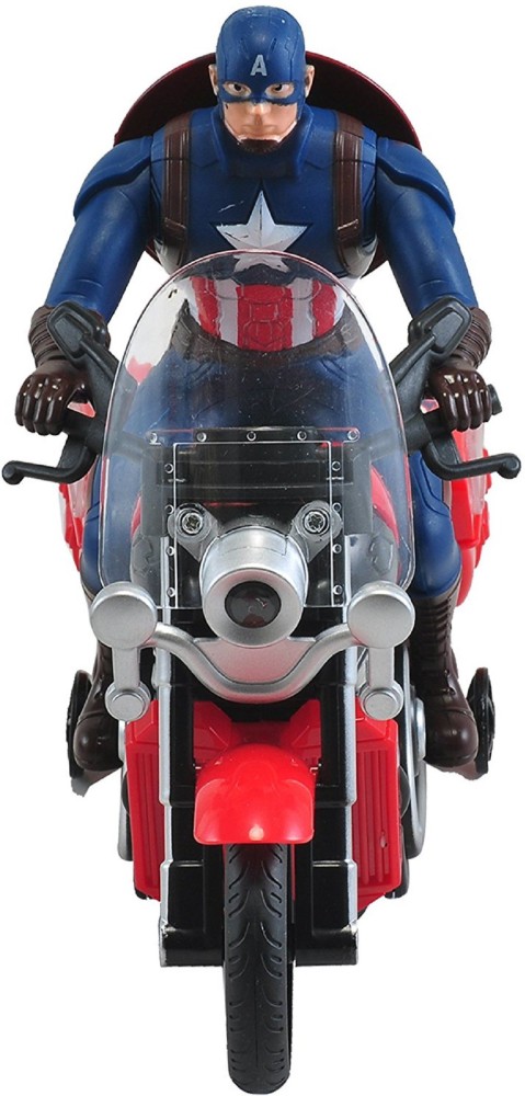 HALO NATION Captain America Bike Toy With 3D Lights and Music Captain America Bike Toy With 3D Lights and Music Buy Captain America toys in India. shop for HALO NATION