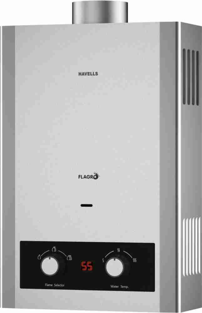 HAVELLS 6 L Gas Water Geyser (Instanio 1 liter water heater-with 2 flexible  pipes, Silver) Price in India - Buy HAVELLS 6 L Gas Water Geyser (Instanio  1 liter water heater-with 2 flexible pipes, Silver) online at Flipkart.com