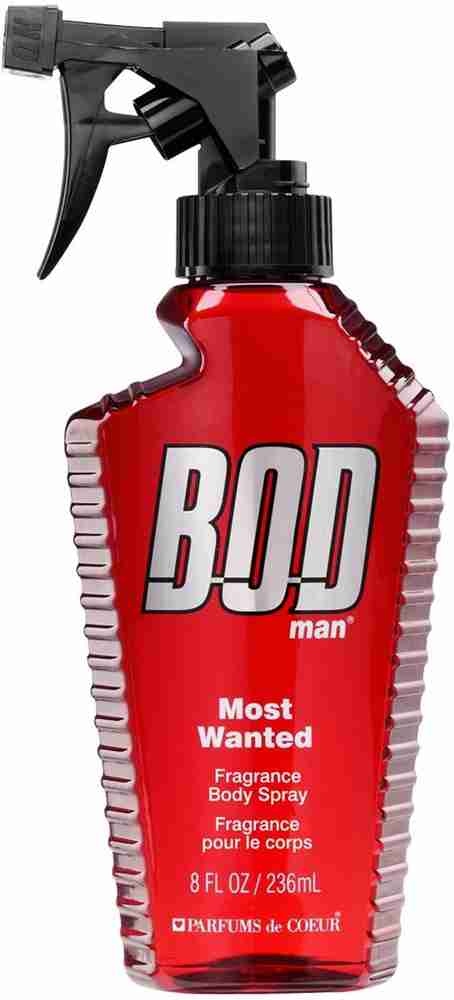 BOD Man Fragrance Body Spray Most Wanted 8 Fluid Ounce