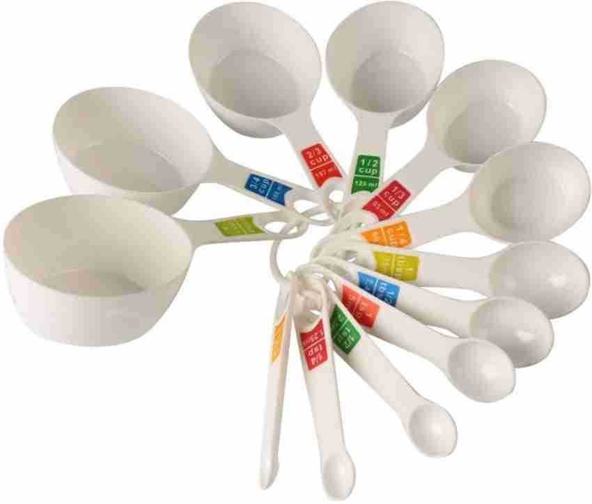 12Pcs Measuring Cups Spoons Set Stainless Steel Kitchen Cooking Measurement  Tool