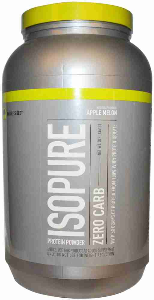 Isopure, Zero Carb Protein Drink, 100% Whey Protein Isolate, 40 g Protein,  Apple Melon, 20 oz, 12 Count