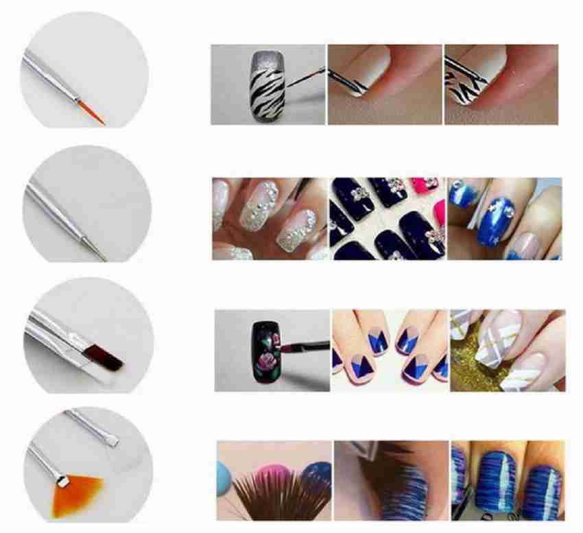 BORN PRETTY 21 pcs Nail Art Design Dotting Painting Drawing UV Polish Brush  Pen draw tools Manicure Pedicure Set Kit - Price in India, Buy BORN PRETTY  21 pcs Nail Art Design