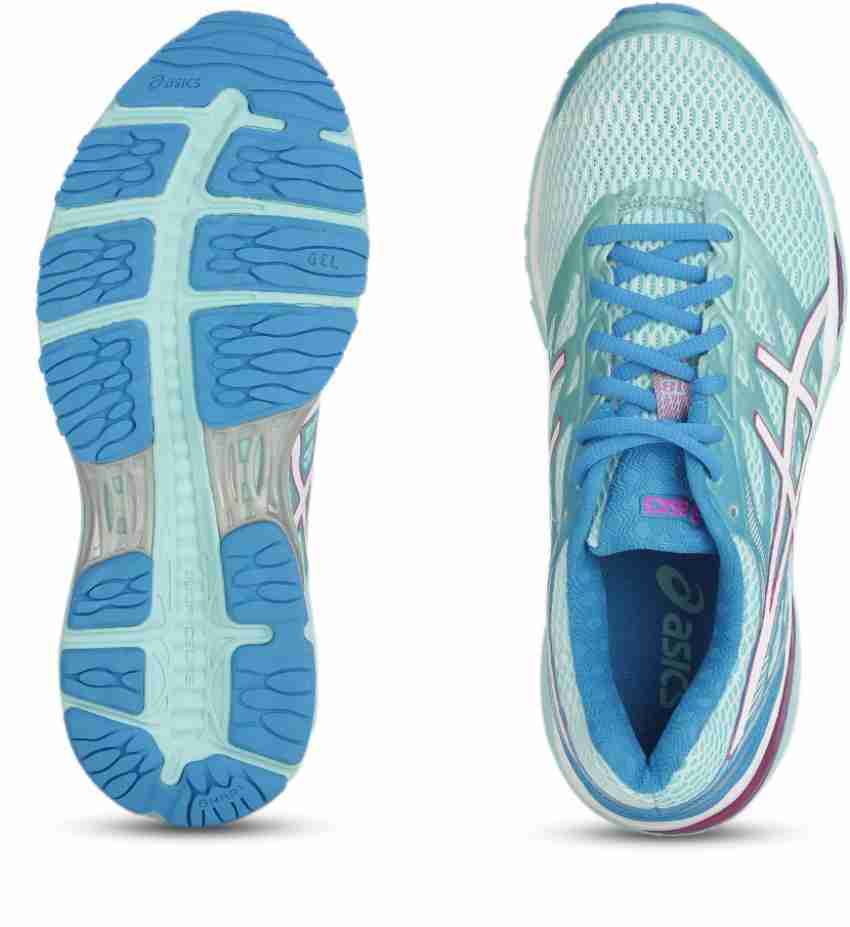 Asics GEL CUMULUS 18 Running Shoes For Women Buy WHITE INDIGO BLUE HOT PINK Color Asics GEL CUMULUS 18 Running Shoes For Women Online at Best Price Shop Online for Footwears in India