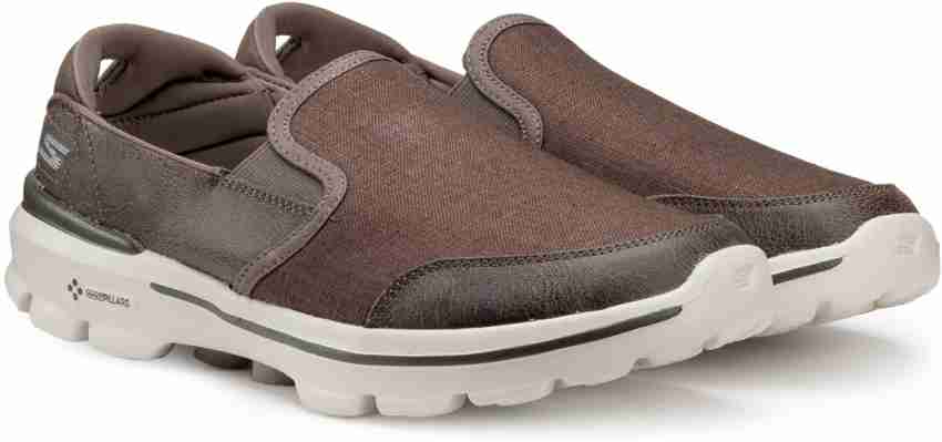 Skechers go walk on sale 3 mens brown