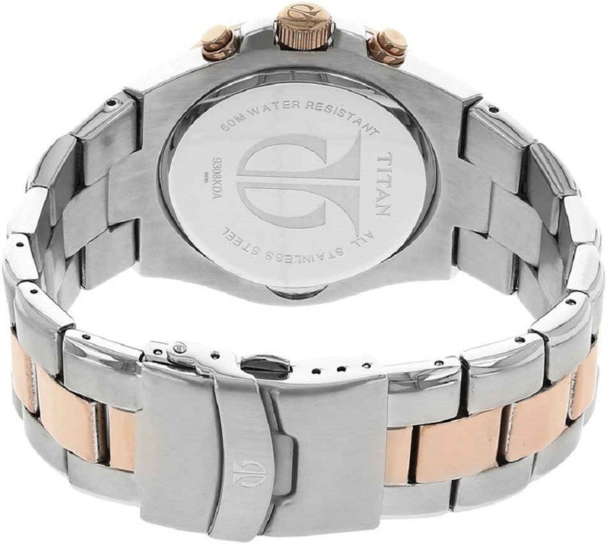 Titan rose gold watches for clearance mens